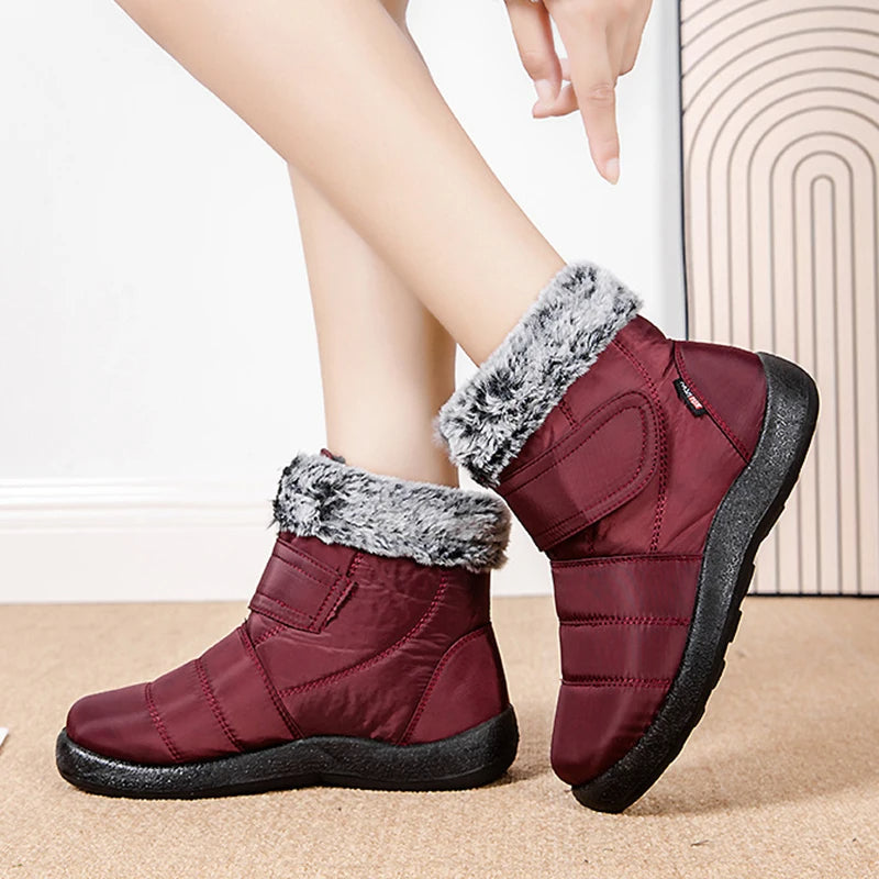 Drune | Damen Wasserdichte Stiefel Aus Schlaufenkaninchenfell