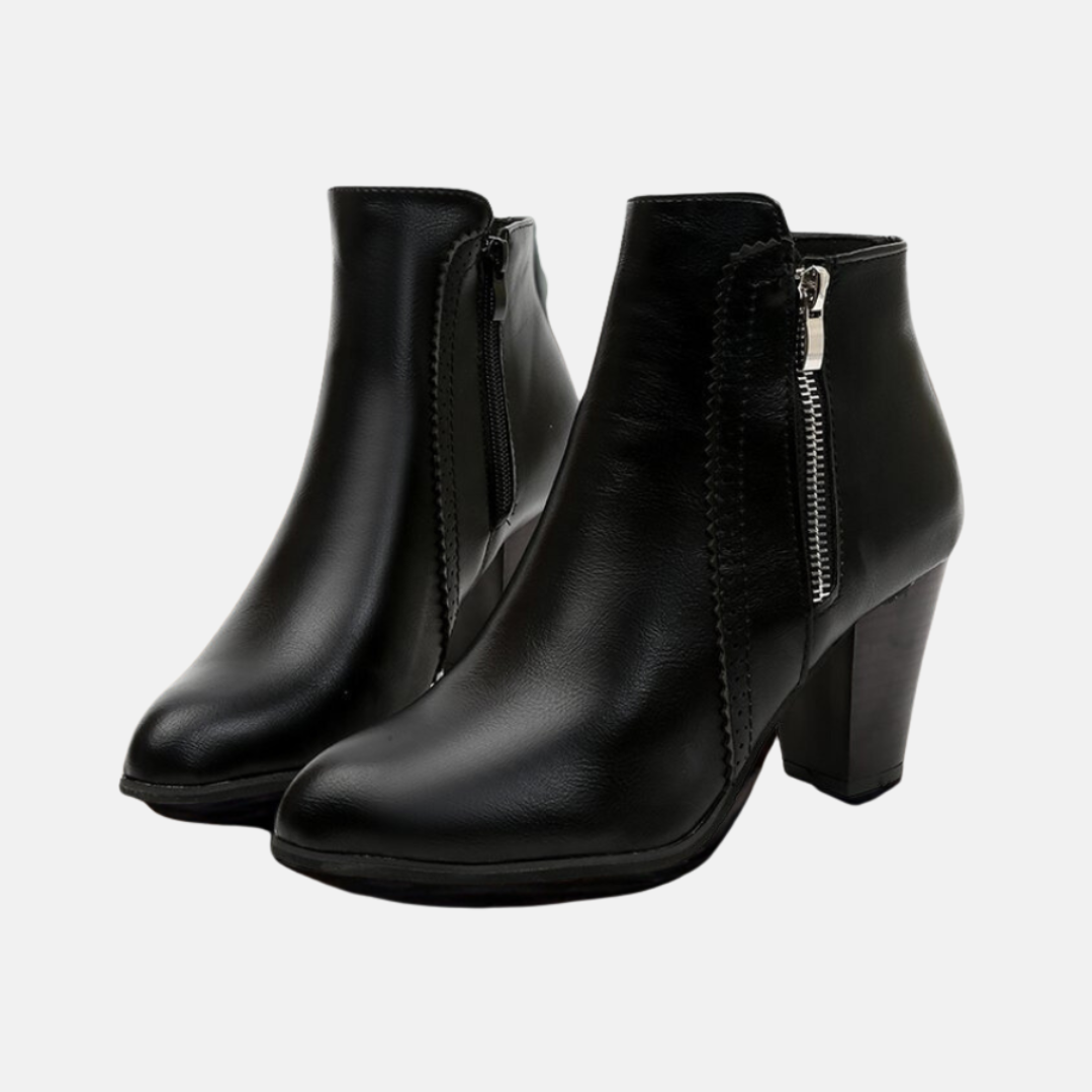 Drune | Stiefeletten - Kunstleder - Mandelform - Reißverschluss an der Innenseite