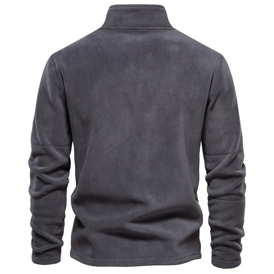 Drune | Strickpullover Mit Half-Zip Wollmischung Klassisch Und Bequem