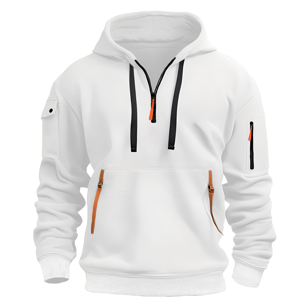 Drune | Lässiger, lockerer Hoodie mit Reißverschluss für Männer