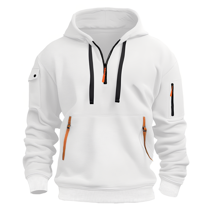 Drune | Lässiger, lockerer Hoodie mit Reißverschluss für Männer