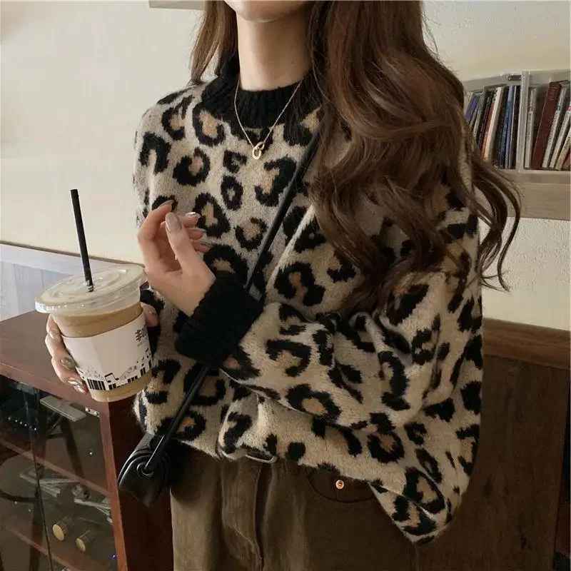 Drune | Stylischer Pullover mit Leopardenmuster