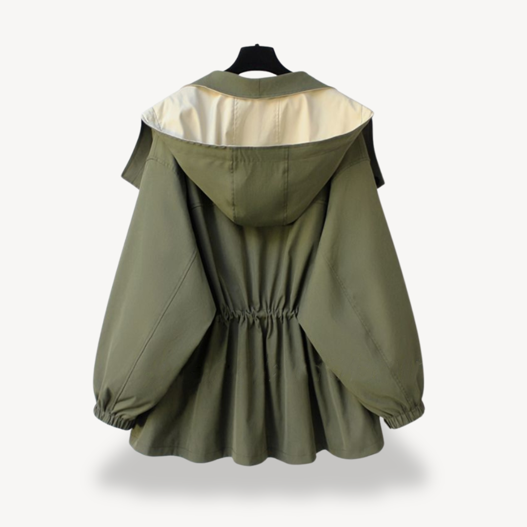 Drune | Colorblock Trenchcoat für Frauen