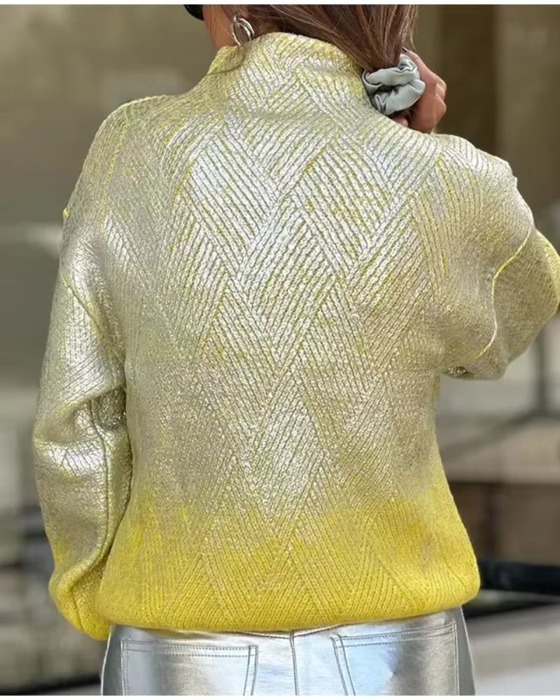 Drune | Funkelnder Gradient Strickpullover