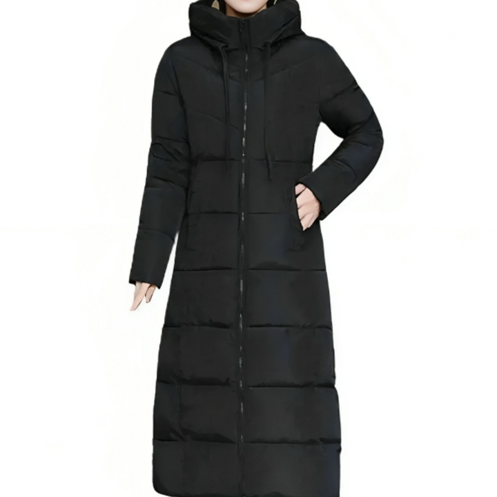 Drune | Lange Gewattete Winterjacke Mit Kapuze Für Damen