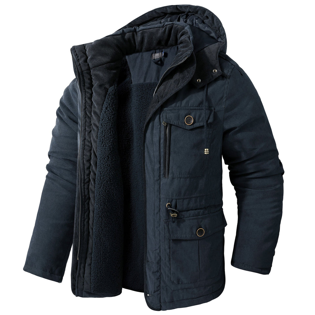 Drune | Warme Jacke mit Kapuze für Männer