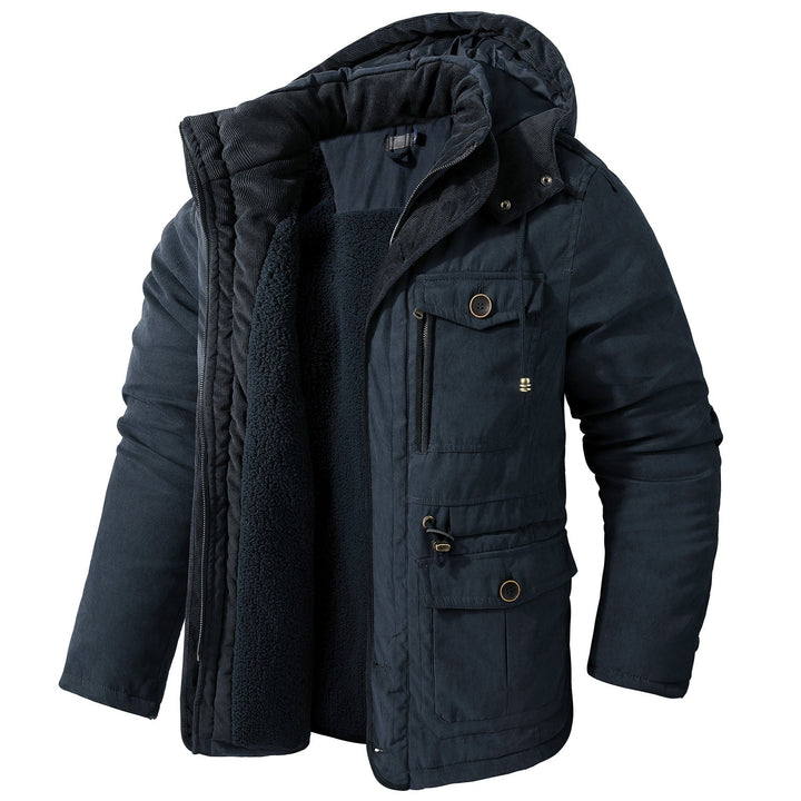 Drune | Warme Jacke mit Kapuze für Männer