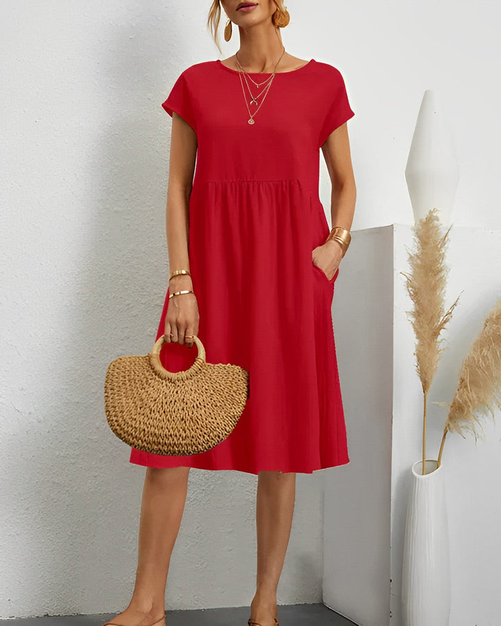 Drune | Midi-Kleid mit Seitentaschen