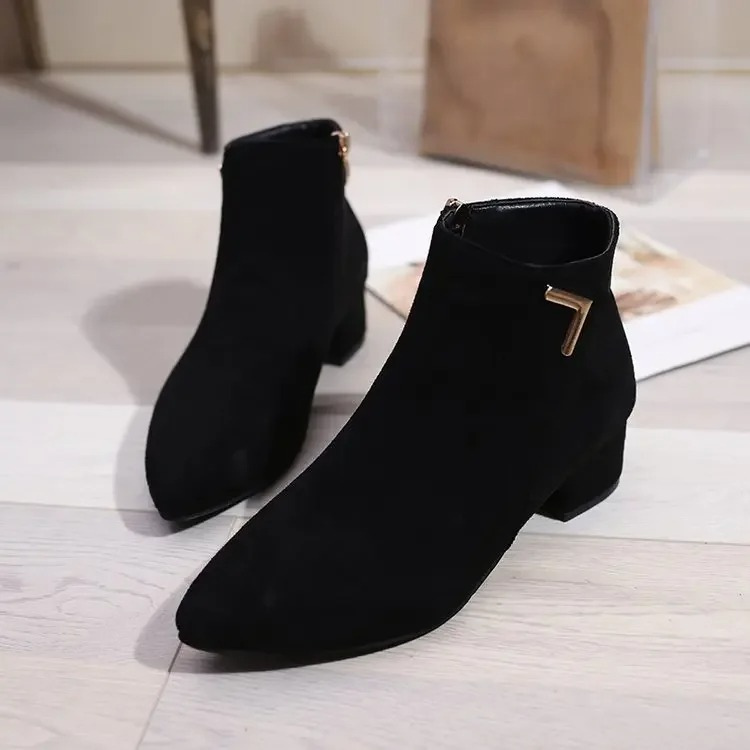Drune | Stiefeletten Mit Spitzem Schuh Und Seitenreißverschluss Damen Stiefeletten