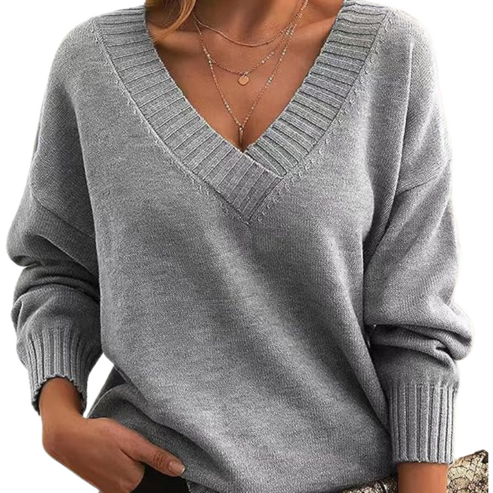 Drune | Schicker V-Ausschnitt Pullover für Frauen
