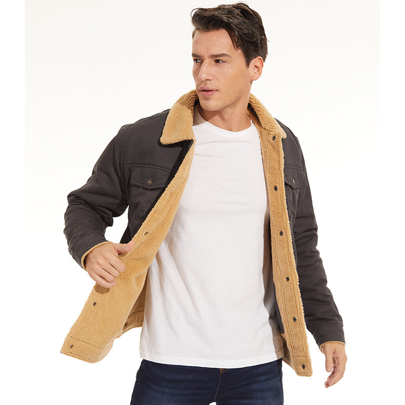 Drune | Winterjacke mit Sherpa-futter Wasserabweisend Warm und Robust