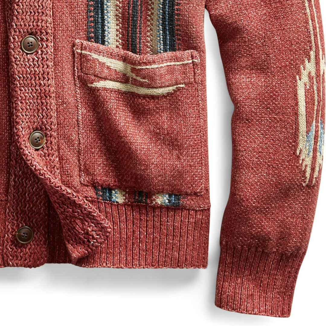 Drune | Cardigan Vibrante Für Männer Warm