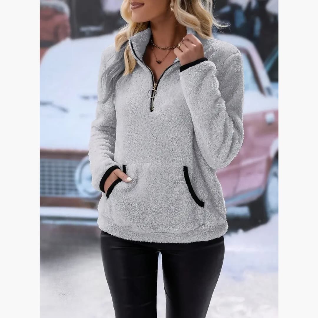 Drune | Stylischer Pullover mit Reißverschluss für Frauen