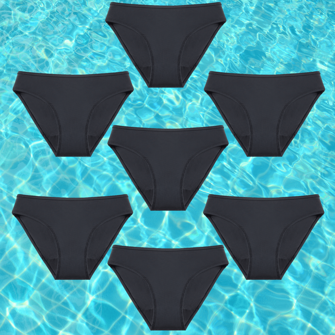 Drune | Damen Menstruation Bikinislip Damenunterwäsche Schwimmbekleidung