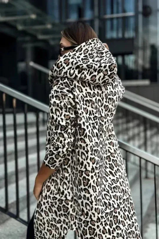 Drune | Trenchcoat mit Leopardenmuster