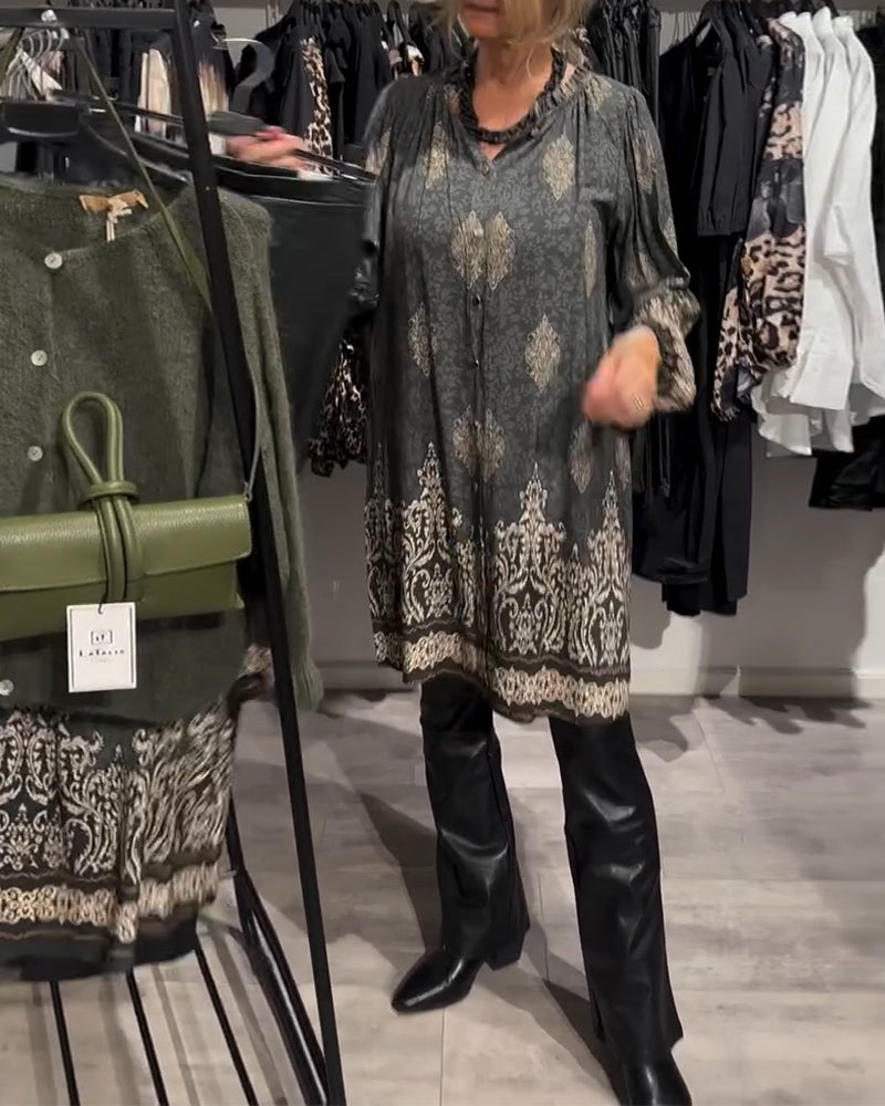 Drune | Revers und Button Down Vintage Print