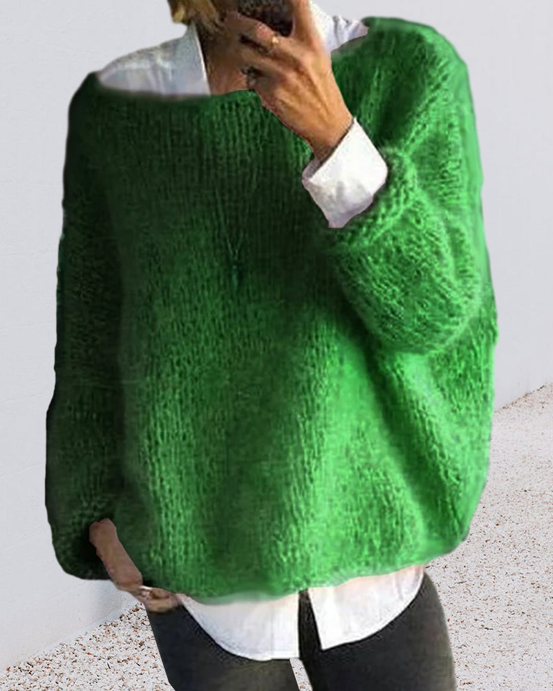 Drune | Pullover mit Farbdetail am Nacken