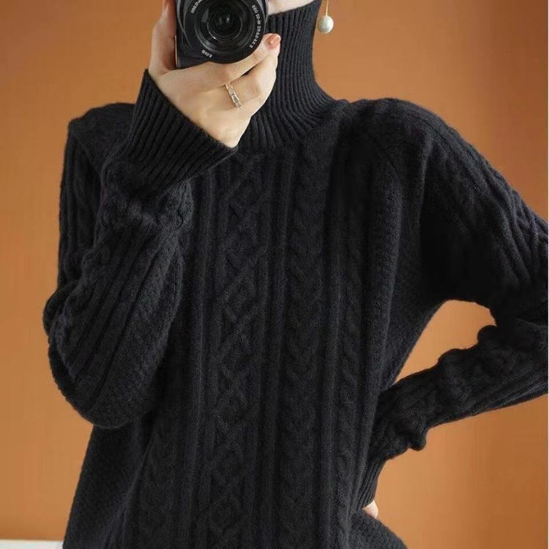 Drune | Pullover aus Strick für Frauen mit warmem Rollkragen