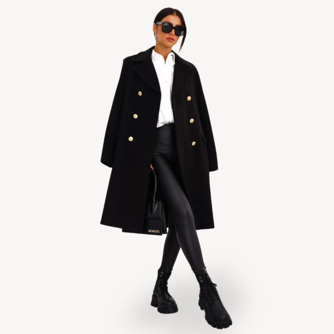 Drune | Damen Doppelreiher Wollmantel