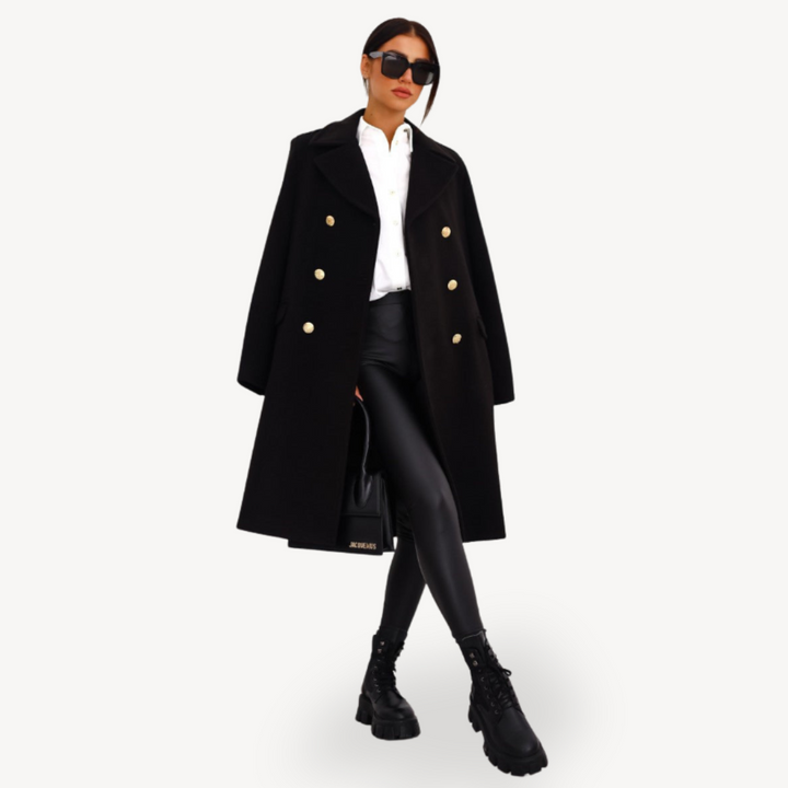 Drune | Damen Doppelreiher Wollmantel