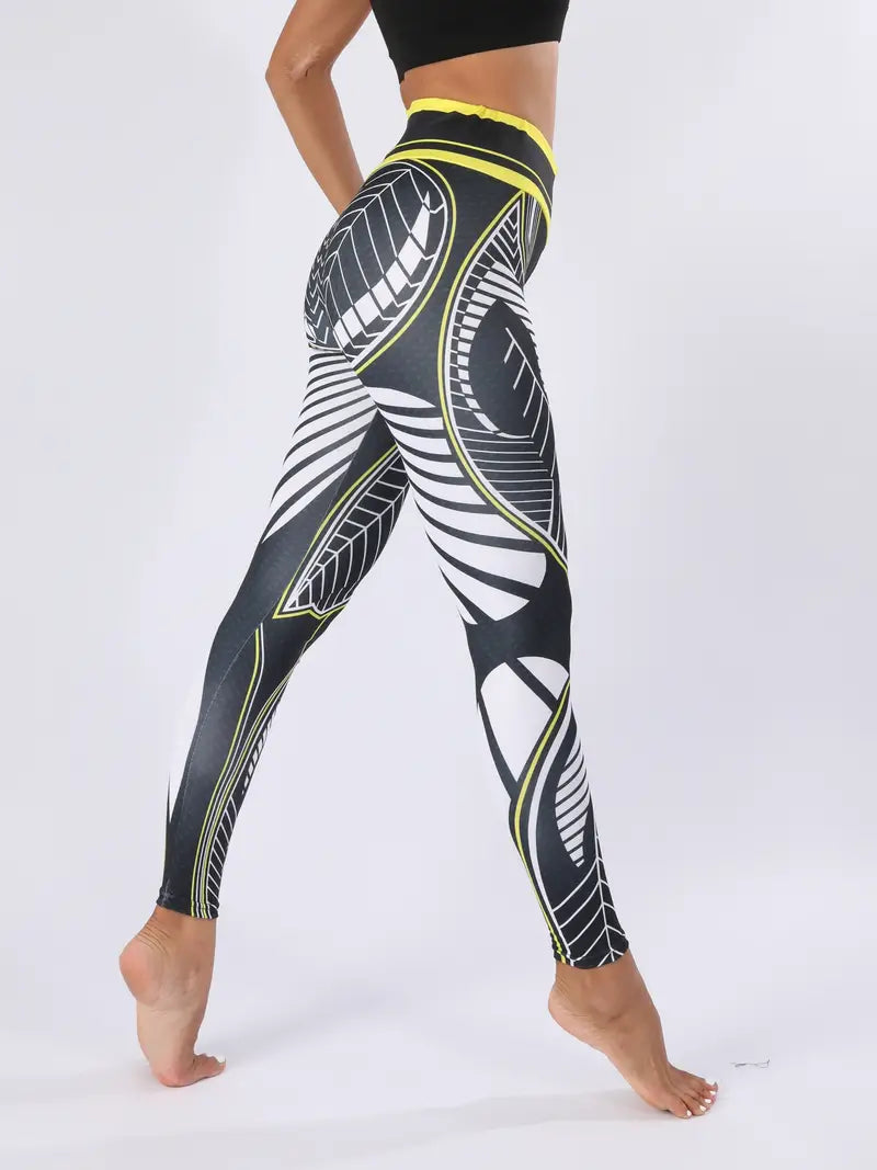Drune | Schweißabsorbierende, Bedruckte Sportleggings