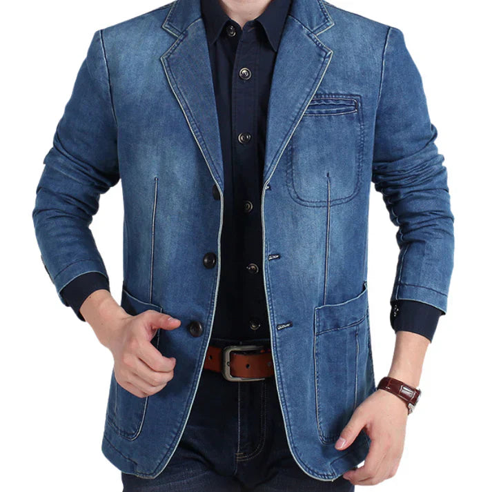Drune | Schicker Denim-Blazer für Herren