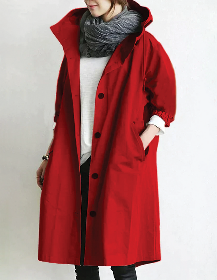 Drune | Kapuzen-Trenchcoat