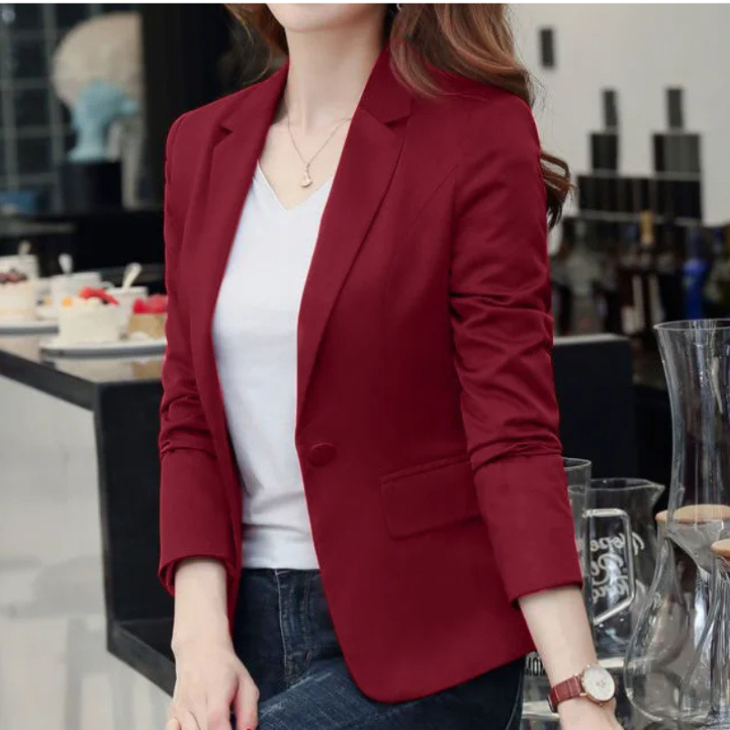 Drune | Eleganter Damenblazer mit Langen Ärmeln Ideal für Die Arbeit