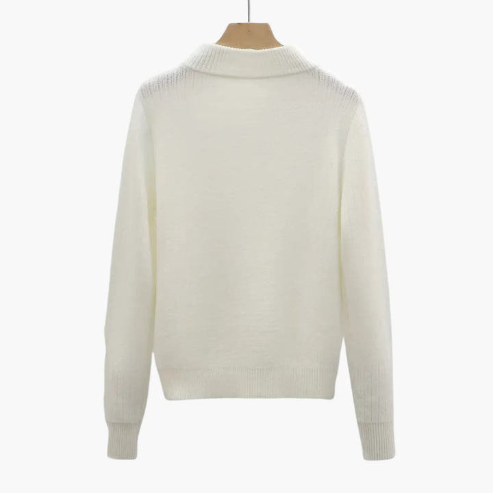 Drune | Gemütlicher Pullover mit Mokkahals für Damen
