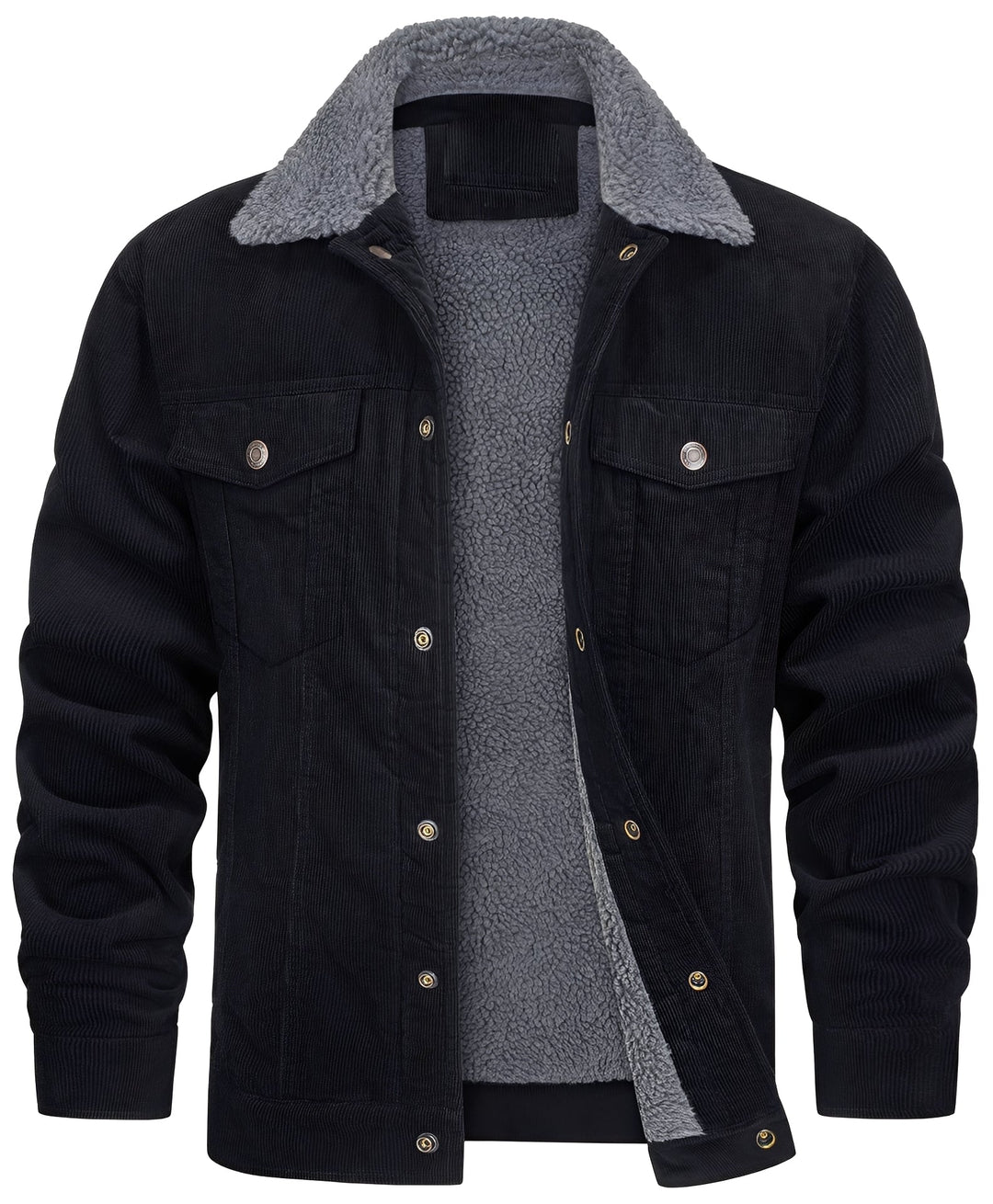 Drune | klassische Cord-Plüschjacke für Männer