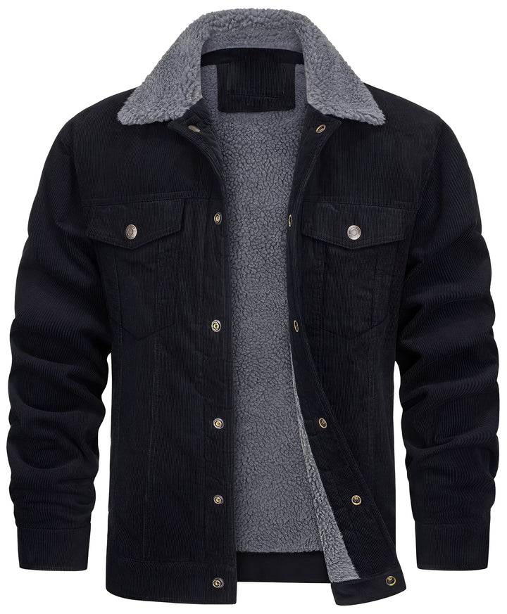 Drune | klassische Cord-Plüschjacke für Männer