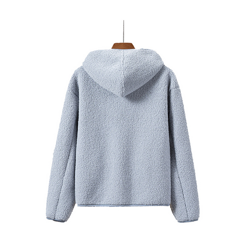 Drune | Kapuzenjacke mit Reißverschluss und Weichem Sherpa Stoff, Fleece Weste