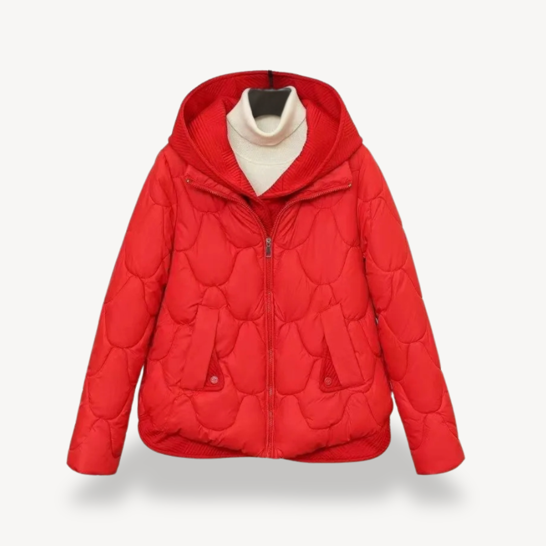 Drune | Gestepptes Puffer-Jacke mit Kapuze für Frauen