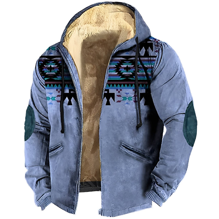 Drune | Kapuzenjacke im Tribal-Stil für Herren