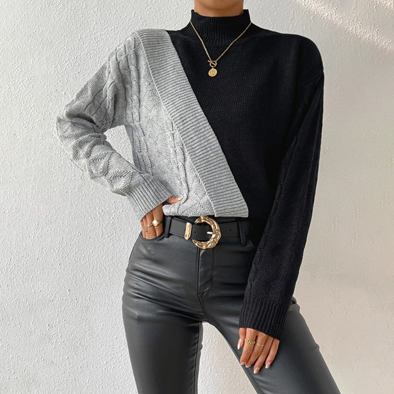 Drune | Pullover Aus Patchwork Strick