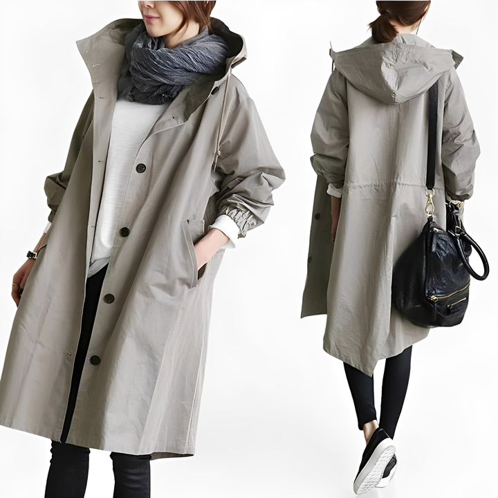Drune | Wasserfeste Regenjacke mit Kapuze für Frauen