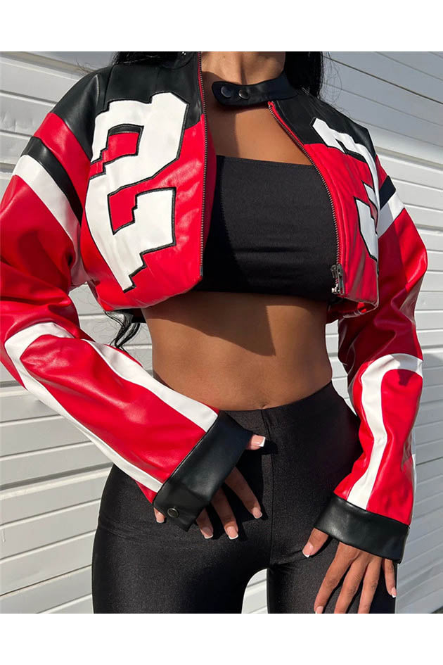 Drune | Biker Kunstlederjacke