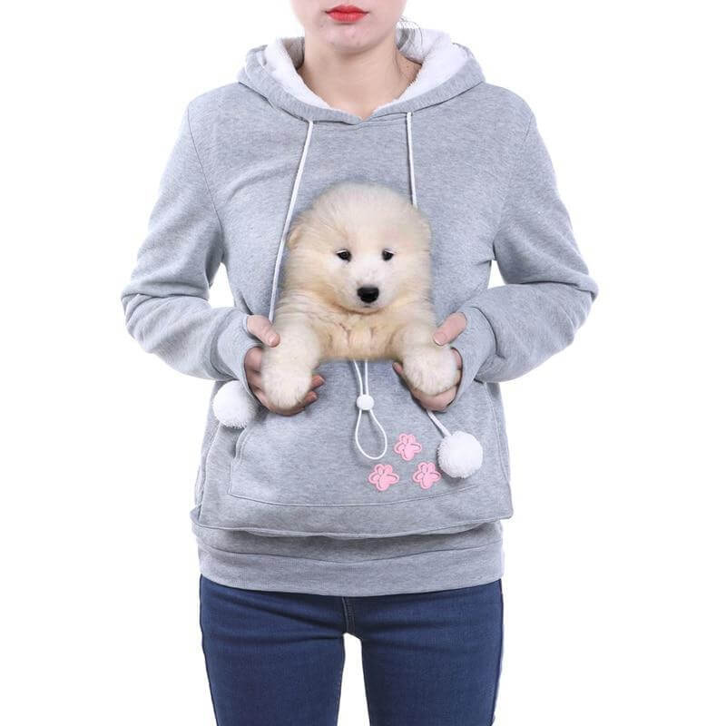 Drune | Hoodie - Pullover mit Kapuze - Katzentasche