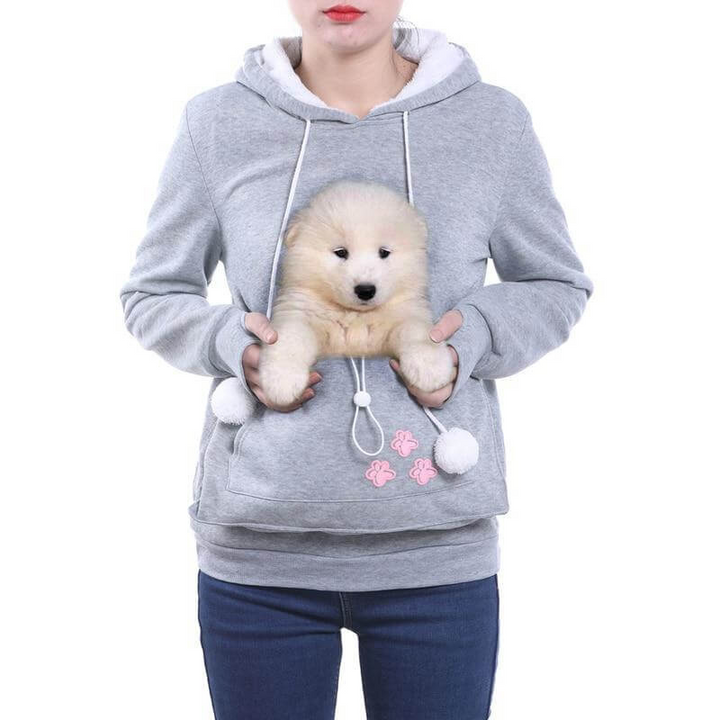 Drune | Hoodie - Pullover mit Kapuze - Katzentasche
