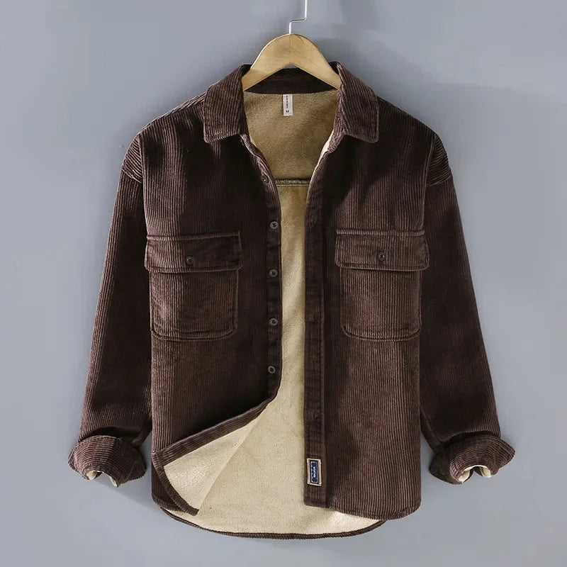 Drune | Gefütterte Corduroy Jacke