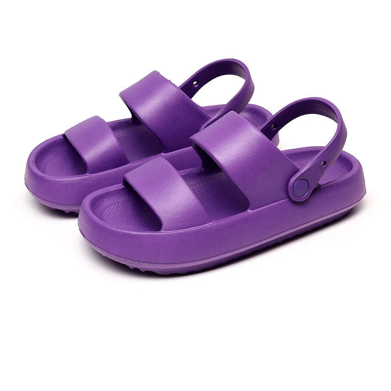 Drune - Orthopädische Sandalen | Comfort Plus Pantoletten mit Doppelriemen | Gepolsterte, lässige Slip-On-Sandalen
