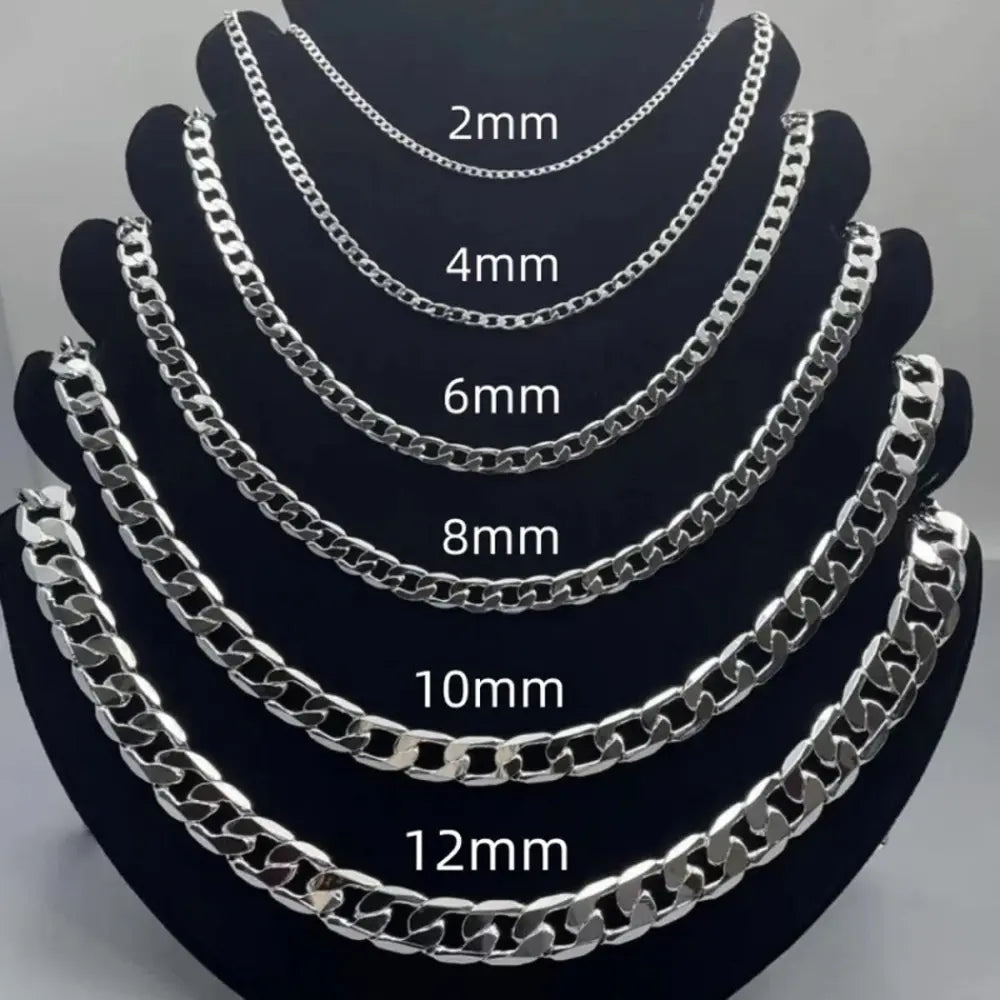 Drune | 925 Sterling Silber Gesicht Kette