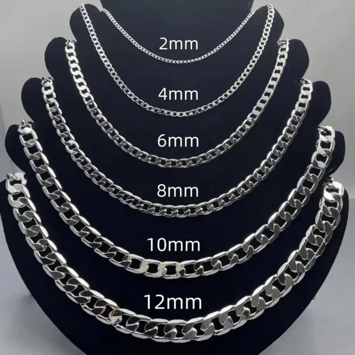 Drune | 925 Sterling Silber Gesicht Kette