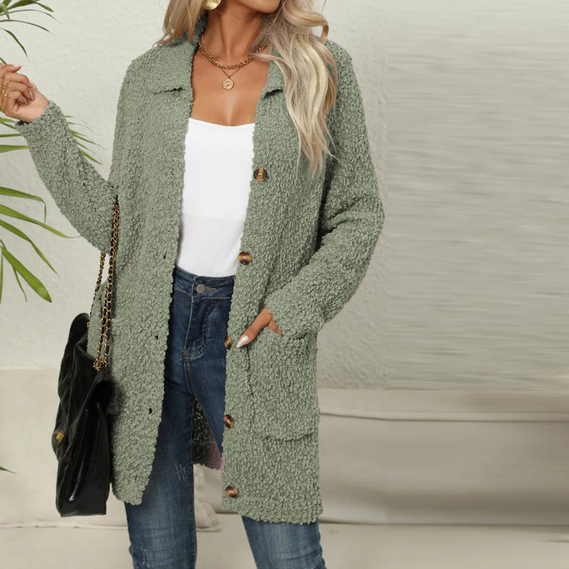 Drune | Lässiger Einfarbiger Cardigan