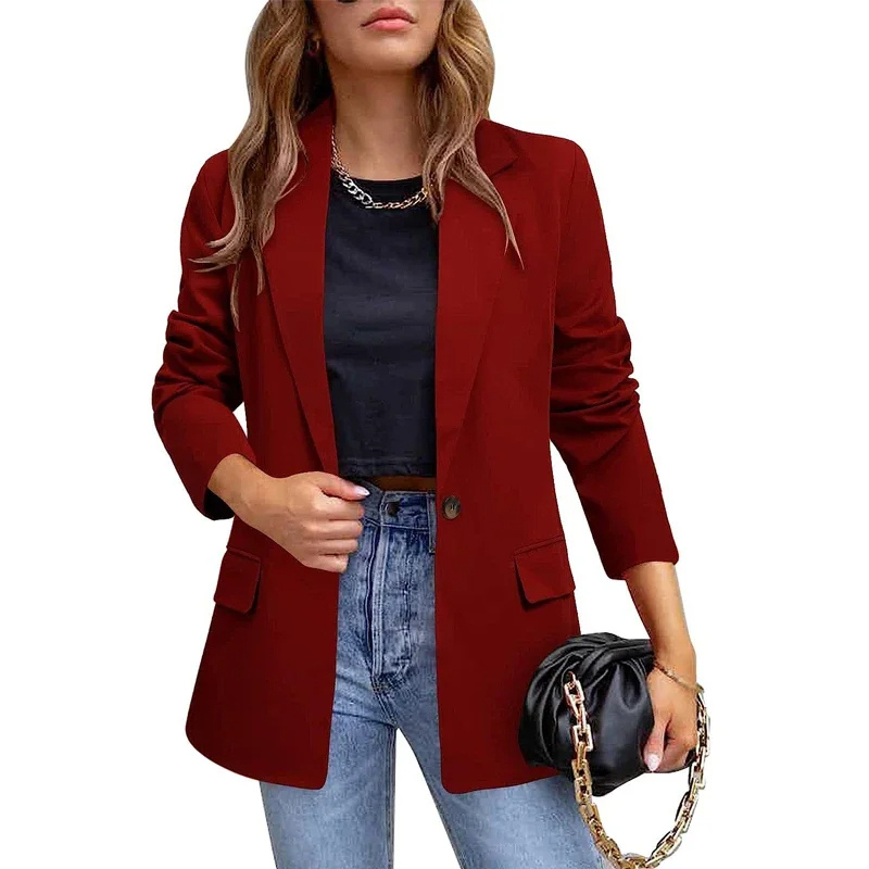 Drune | Langer Damenblazer mit Klappentaschen und Tailliertem Schnitt