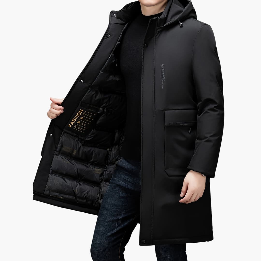 Drune | Stilvolle Winterjacke mit Kapuze für Männer