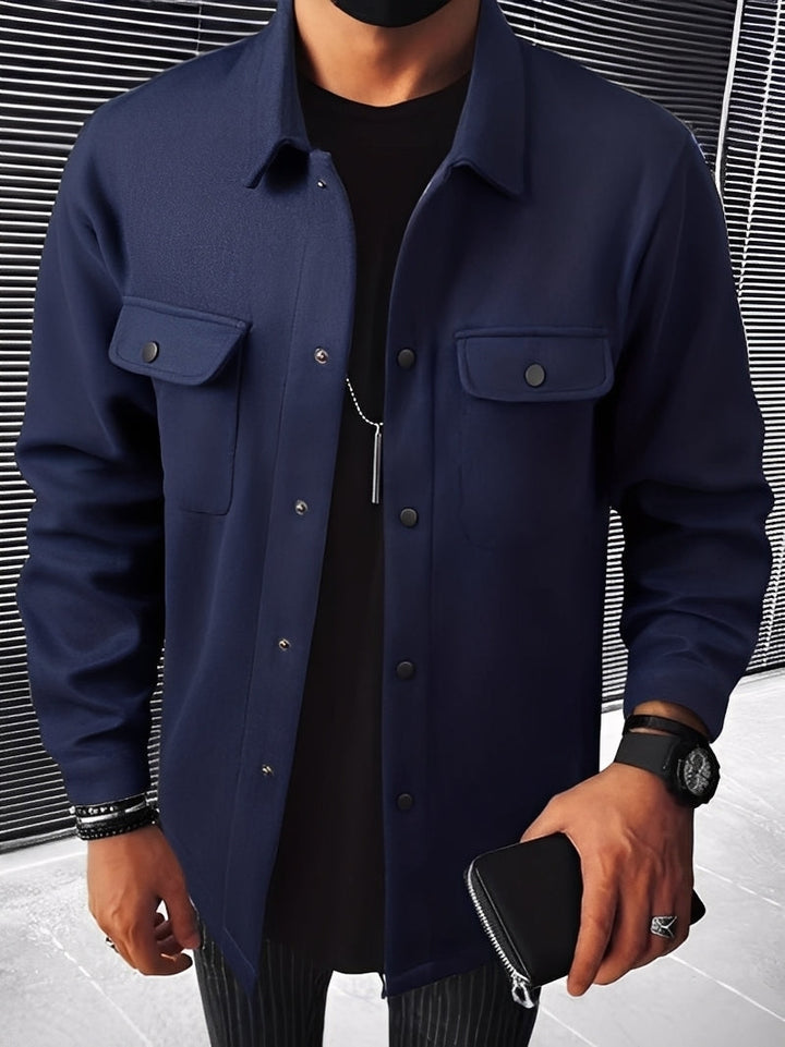 Drune | Lässige Karierte Jacke mit Taschen für Herren