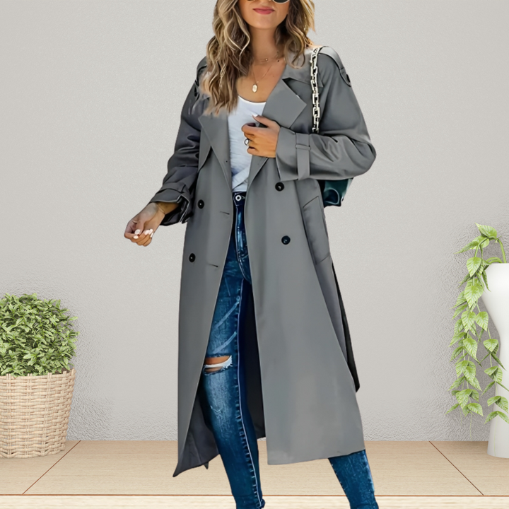 Drune | Stilvoller Langer Trenchcoat - Bequem & Warm