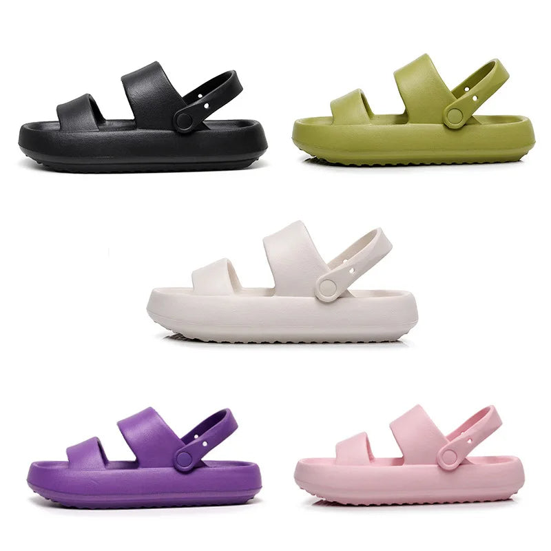 Drune - Orthopädische Sandalen | Comfort Plus Pantoletten mit Doppelriemen | Gepolsterte, lässige Slip-On-Sandalen