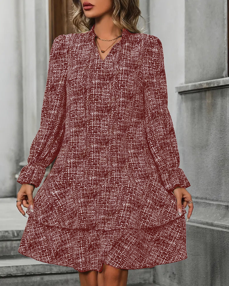 Drune | Kleid mit Ausgestellten Ärmeln und Streifen